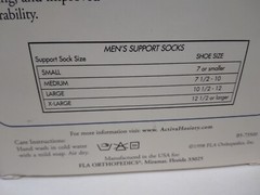2X Activa Men’s 20-30mmHg Compression Knee High Dress Socks-Black Small H3561
