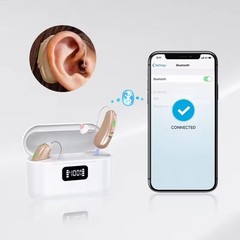 Wireless Bluetooth APP BTE Rechargeable Programmable Digital Hearing Aids