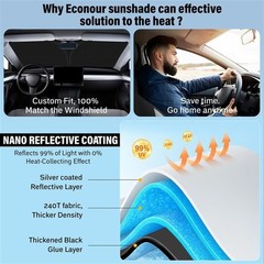 for Honds CRV 2023-2024 2025 Sunshade Compatible Windshield Sunshade -EcoNour…
