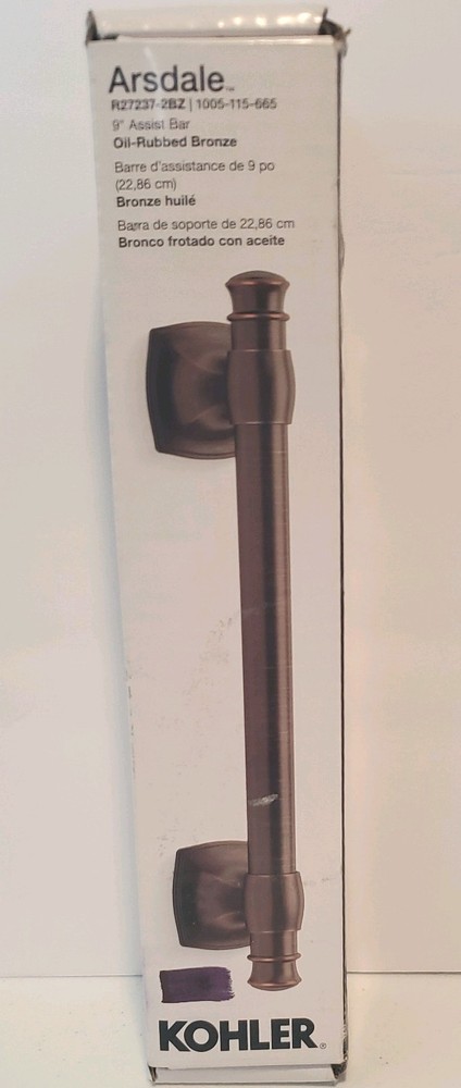 Kohler Arsdale Oil Rubbed Bronze 9” Grab Bar R27237-BL