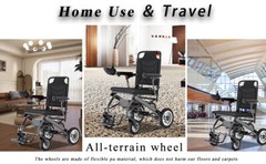 30lb Electric Wheelchair Folding Lightweight Portable Travel Mobility Powerchair