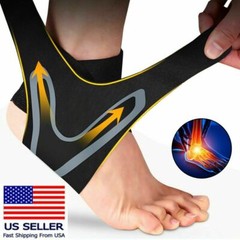 Ankle Support Brace Compression Tendon Strap Elastic Bandage Sport Foot Wrap US