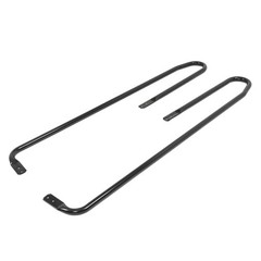 Universal Step Handrail Sturdy Black Metal For Stairs Porch & Loft Steps