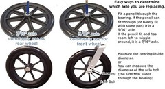 High-Quality 8″ Caster Wheel with Solid Rubber Tire for Wheelchairs & Rollators