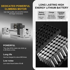 Elderly Stair Lifting Motorized Climbing Wheelchair US Chair Stair Lift Portable