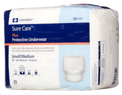 Covidien Sure Care Plus Incontinence Underwear Adults Small Medium 20 Pull Ons