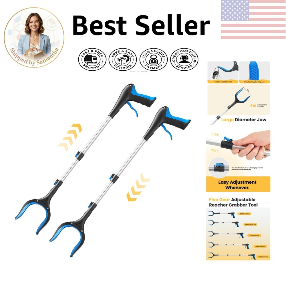 5-Level Telescopic Grabber Tool 23“-41“ – Ideal for Seniors & Recovery Use