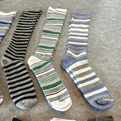 Tommie Copper Compression Socks Multicolor Striped 8-pack. 4 Thigh High 4 Ankle
