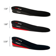 6FT CLUB Height Increase Insole 2.35 inch Adjustable Taller Elevation Shoe Lift