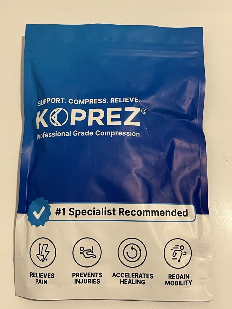 Koprez Size S- Professional Grade Compression Single Foot Sleeve Black