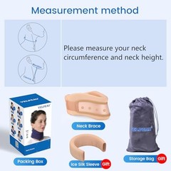 Neck Brace for Neck Pain and Medium (Pack of 1) Dual-purpose Version-Khaki