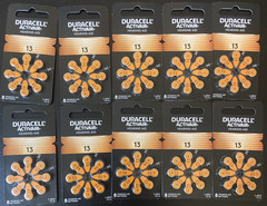 80 Batteries Duracell Activair Hearing Aid Batteries Size 13 Exp 11/2029 NEW NIB