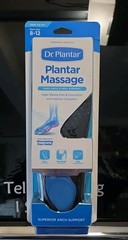 Dr. Plantar Premium Plantar Massage Deep Heel Support & Arch Support Insoles NEW