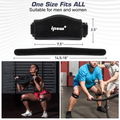 2 Pack Thickened Pad&Wide Patella Knee Strap,Pain Relief Patellar Tendon Supp