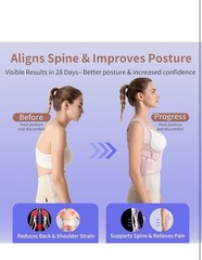Back Brace Posture Corrector for Women – Medium – Pink-