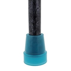 Pair Glow in The Dark Cane Tips 3/4 Inch 19mm Blue Replacement Rubber Ferrules