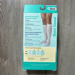 Juzo Compression Socks 4700 AD Size II Black 14-20mg Knee High Basic Casual NEW
