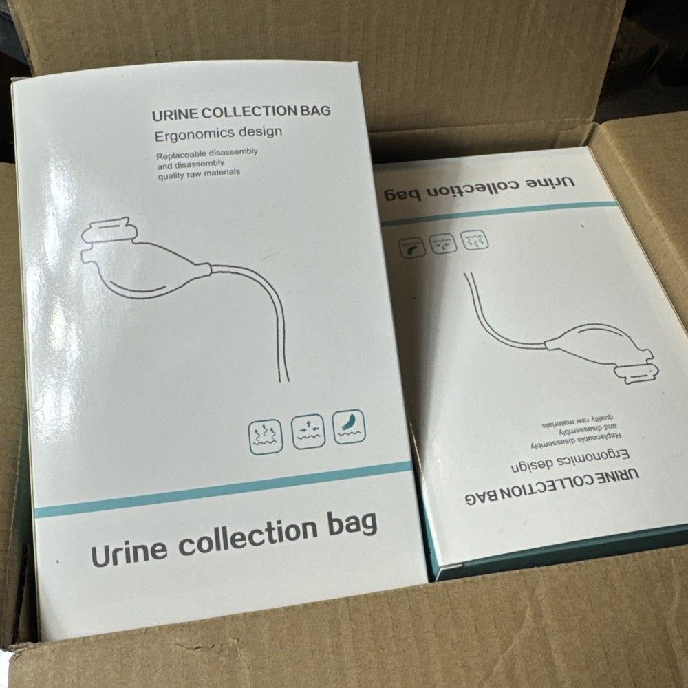 4 Pack Male Urine Collection Bags Spill Proof Reusable Wearable GW01