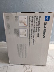 Medline Guardian Elongated Toilet Seat Riser with Arms white (New)