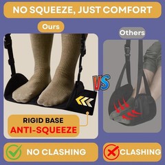 Wheelchair Foot Rest Hammock, Wheel Chair Leg Rest w/Rigid Base, Foot Sling f…