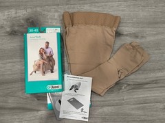 JUZO SOFT Thigh OT Beige SHORT Size V Silicone Border 30-40 mmHg New In Box