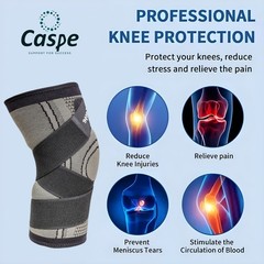 Knee Brace Compression Sleeve Support Joint Pain Arthritis Relief For Sport Gym
