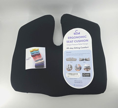 CUSHION LAB Cloud Cradle Pressure Relief Seat Cushion for Long Sitting – Black