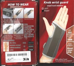 6 Wrist Brace for Carpal Tunnel 4 have Adjustable Knob 2 with Velcro BRAND NEW
