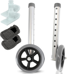 Walker Wheels Ski Glides Replacement Feet Parts Ball Set (6 PCS) 5″ Rubber