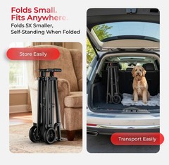 Rolloy Compact Master Walker Model ROSWW1 Ultra Lightweight Foldable Portable
