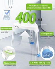 Space-Saving Triangular Shower Chair for Inside Shower, FSA/HSA Eligible