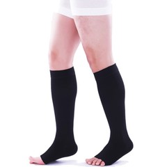 Compression Socks Knee Length Calf Open Toe Circulation Varicose Veins Men Women