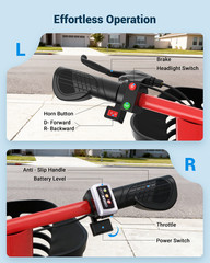3 Wheel Electric Scooter for Adults, 15 Mile Range & 330 lb Capacity