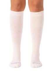 Recycled Cotton Knee High Socks – 15-20mmHg Large, Muted Rose