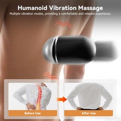 Minkurov 3 in 1 Spine Triple Fusion Back Massager with 118-inch USB Cable, He…
