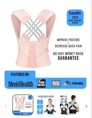 PWR Posture Unisex Adult’s Posture Corrector Rose ALIGN PRO XS (4’3″ – 5’3″)