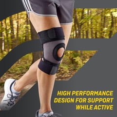 FUTURO Performance Knee Support, Ideal for General Large (Pack of 1), Black