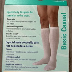 Juzo Compression Socks 4700 AD Size II Black 14-20mg Knee High Basic Casual NEW