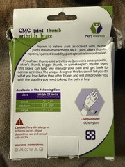 Mars Wellness CMC Joint Thumb Arthritis Brace For Small Right Hand