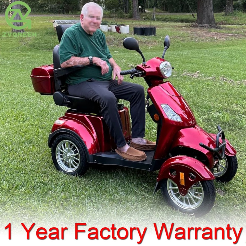 800W All Terrain Heavy Duty Senior Mobility Scooters 500lbs 31 miles 60V/20Ah
