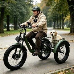 Daibot 750W 24 Inch Fat Tire Mobility Trike for Adults All Terrain Shopping