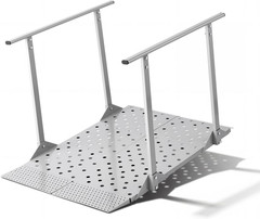 Heavy Duty Aluminum Wheelchair Ramp with Handrails – 440 lbs Capacity