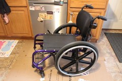 Tilite Aero t Ultralight 15″X18″ Rigid Wheelchair rigid frame purple j3 back wow