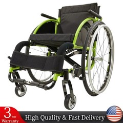 Aluminum Foldable Lightweight 24lb Manual Wheelchair Adult Sport Wheelchair FDA