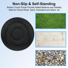 Heavy Duty Cane Tips 1 Inch Replacement Rubber Leg Caps for Canes Walkers