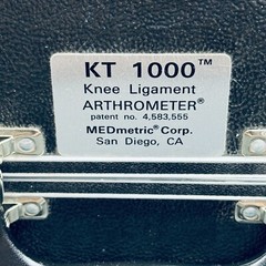 KT 1000 Knee Ligament Arthrometer ACL Joint Laxity MEDmetric Corp KT2582-3T