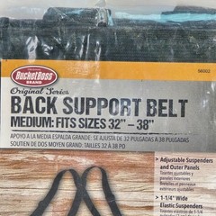 Bucket Boss Back Support Belt Medium: Fits Sizes 32″-38″