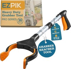 Lightweight 36″ Folding Grabber Tool with Anti-Slip Jaw for Enhanced Grip