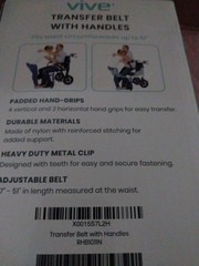 Vive Gait Belt (300Lbs) Transfer Belt with Handles – Medical Nursing Safety New