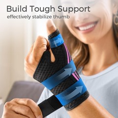 FREETOO Ergonomical Thumb Brace Right Hand S/M – Fit both hands, Pink / Black